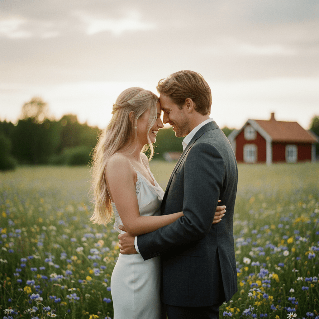 Bröllop mellan Emma och Erik